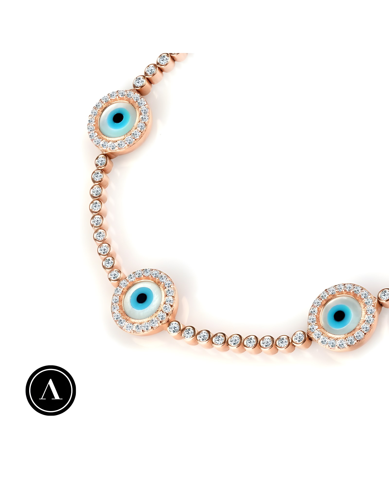 1.23ct F Rengi Pırlantalı Göz Bileklik