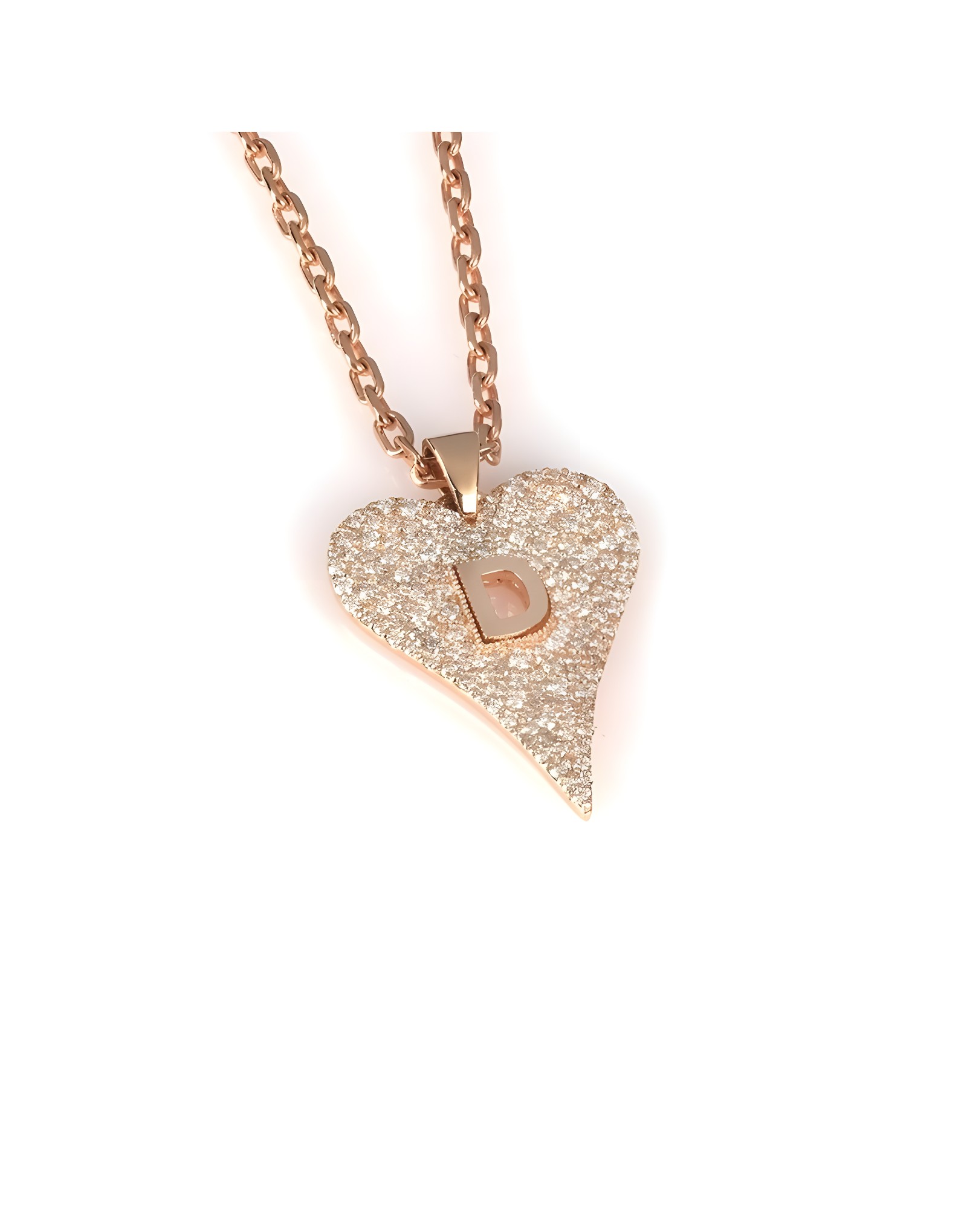 In my heart Full Diamond Harf Kolye