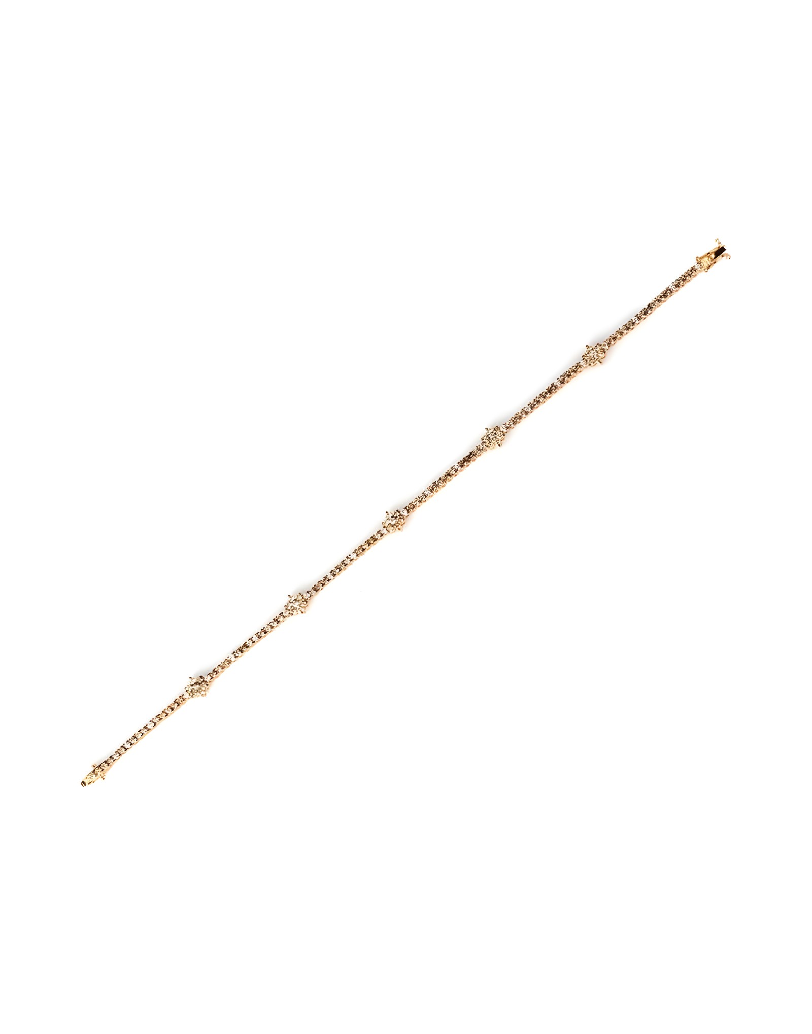 Flora Brown Tennis Bracelet