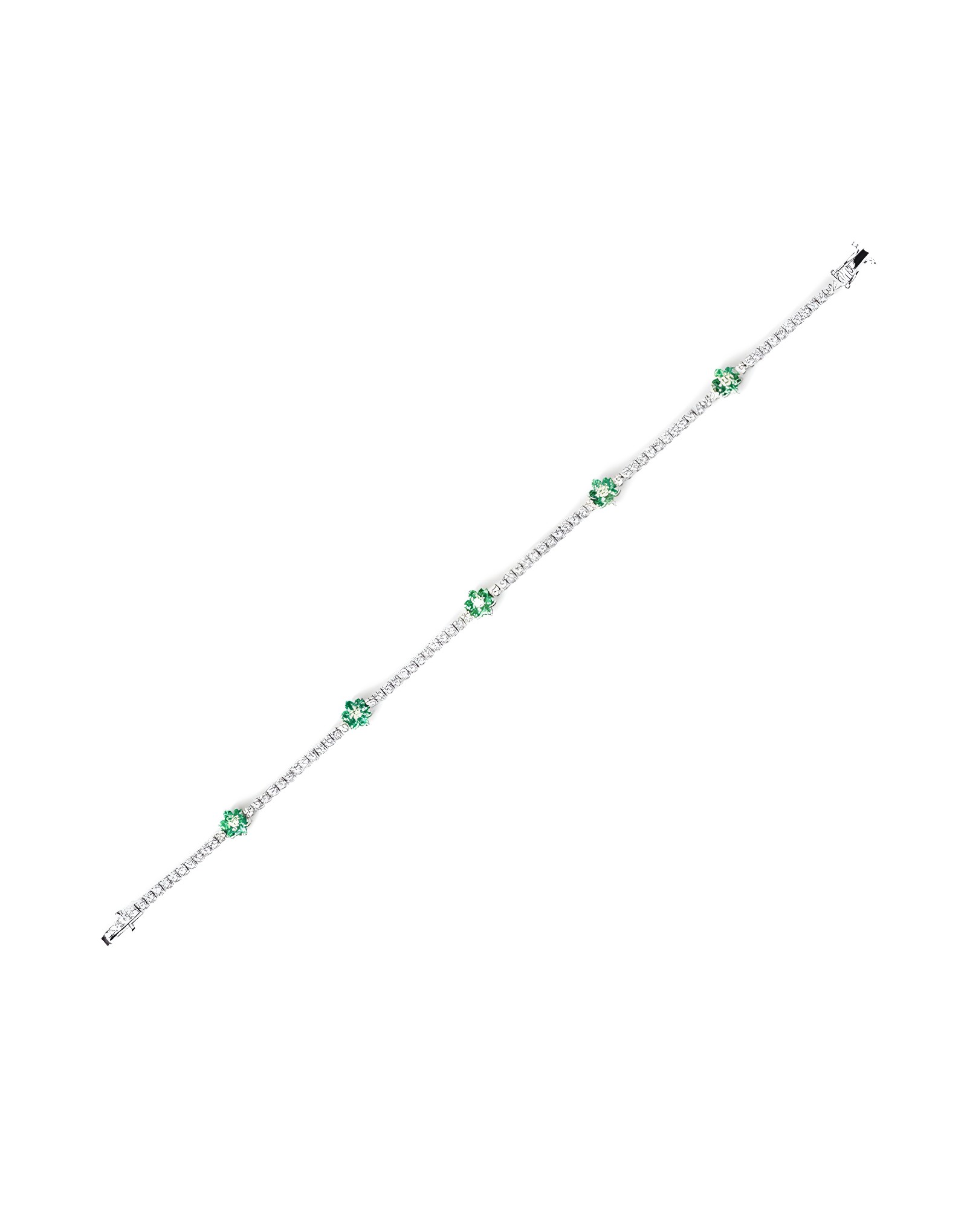 Flora Emerald Tennis Bracelet