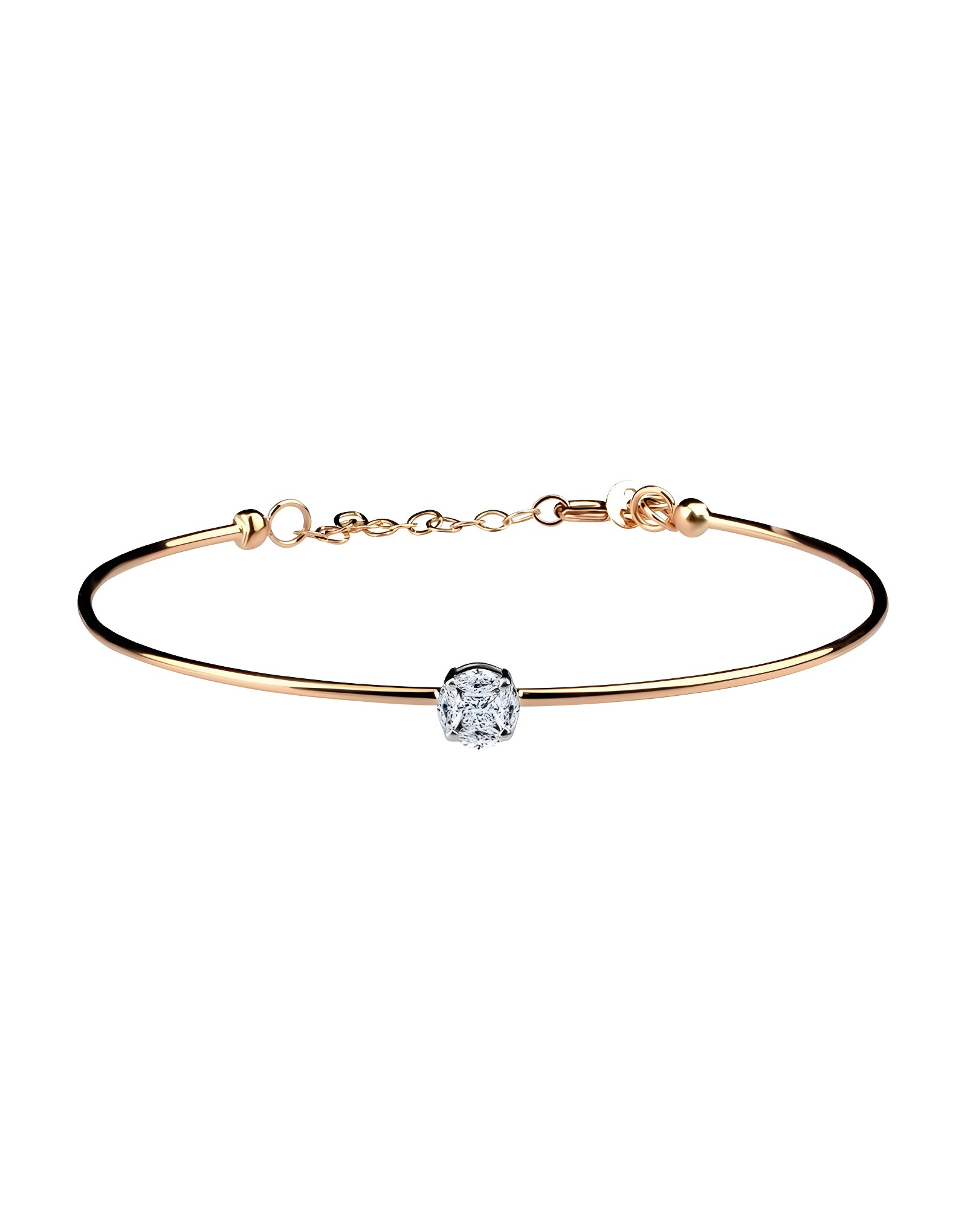 0.25ct F Rengi Pırlanta Altın Bileklik