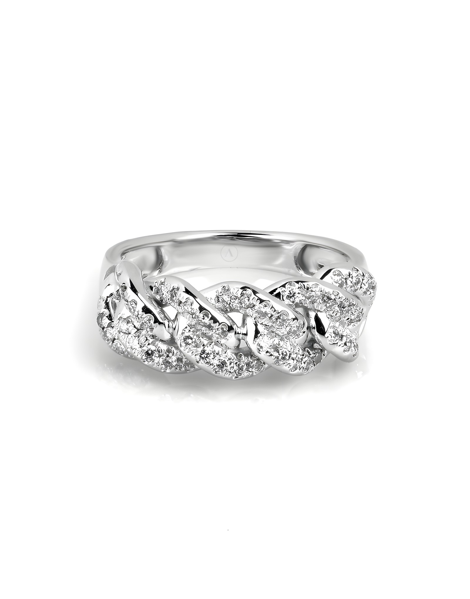 0.50ct F Rengi Pırlanta Altın Zincir Yüzük