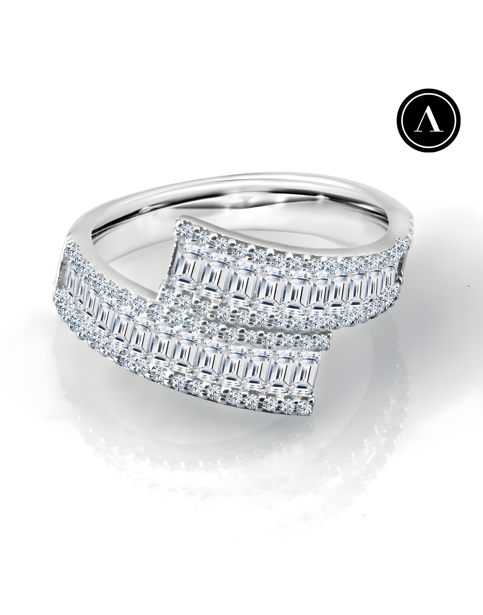 1.77ct F Rengi Baget Pırlanta Yüzük