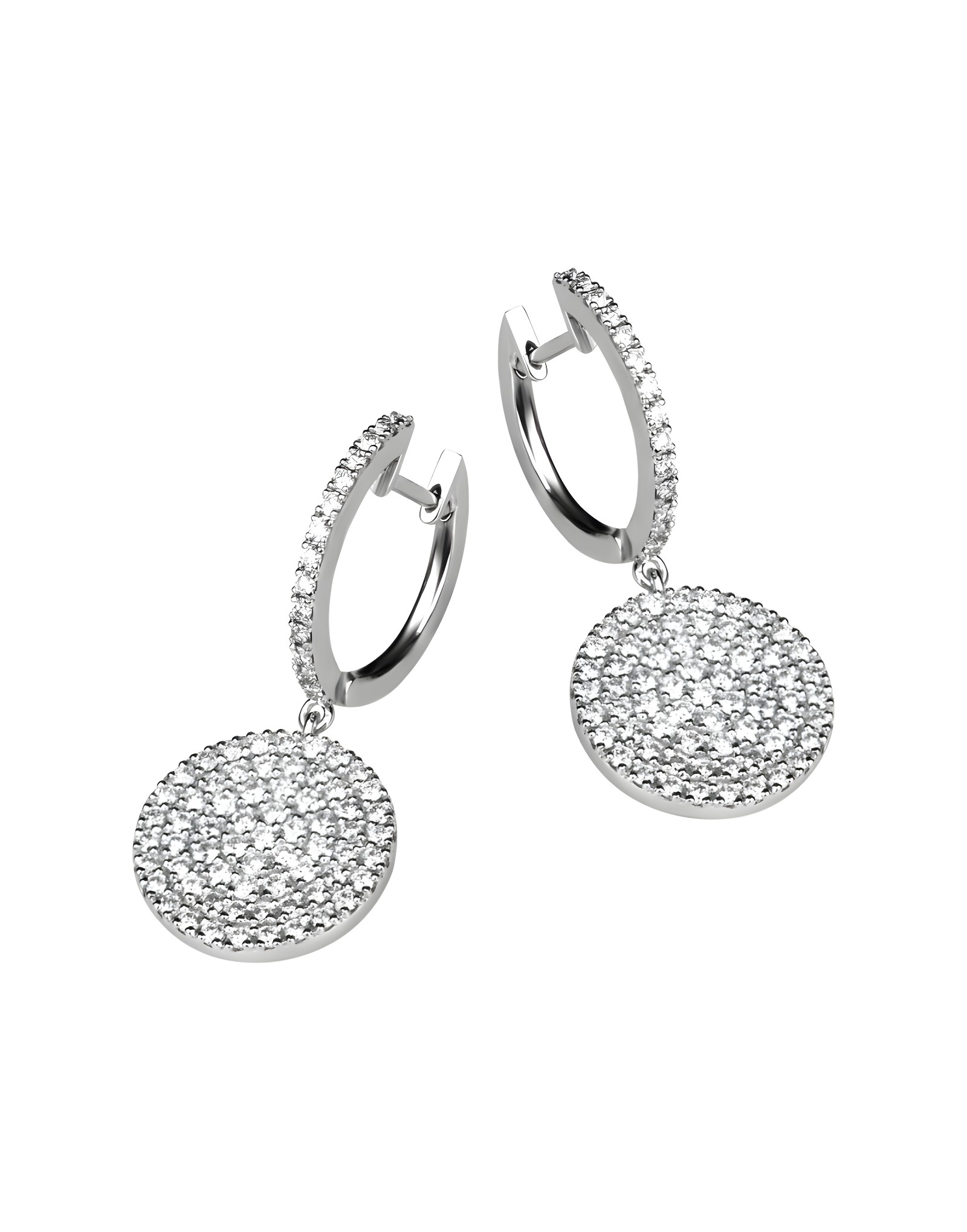 1.00ct Pırlanta Arte Style Altın Küpe