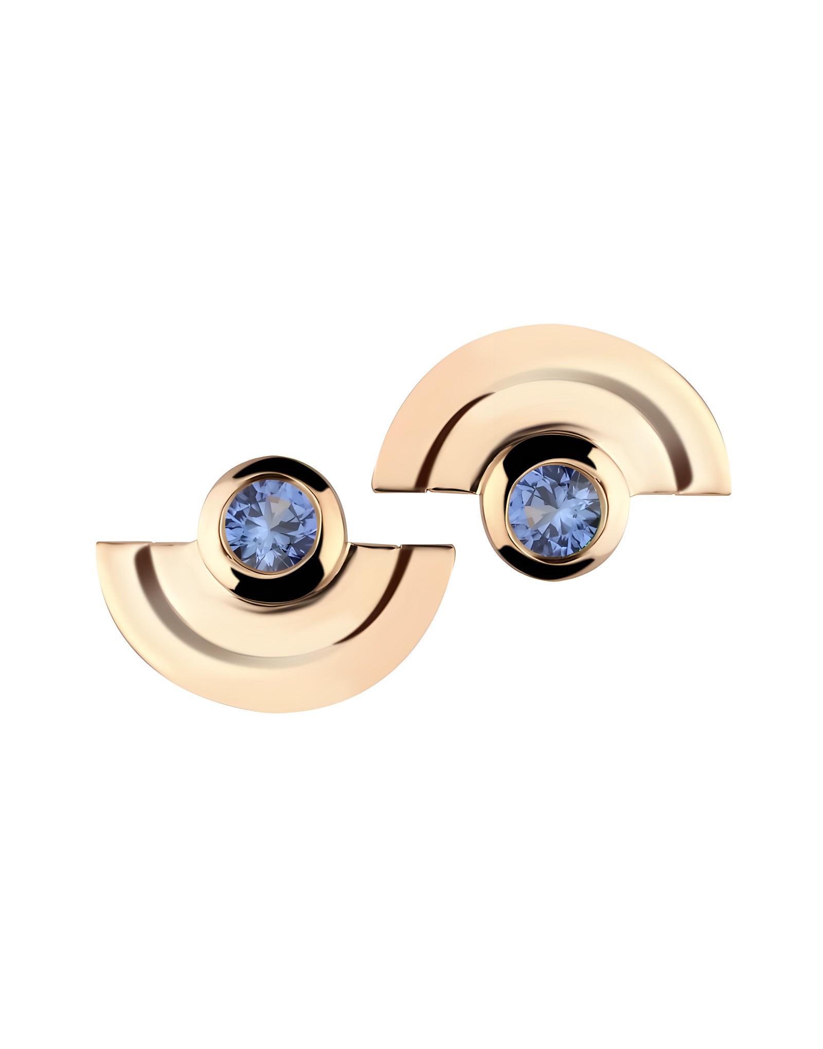 Arco Sapphire Altın Küpe