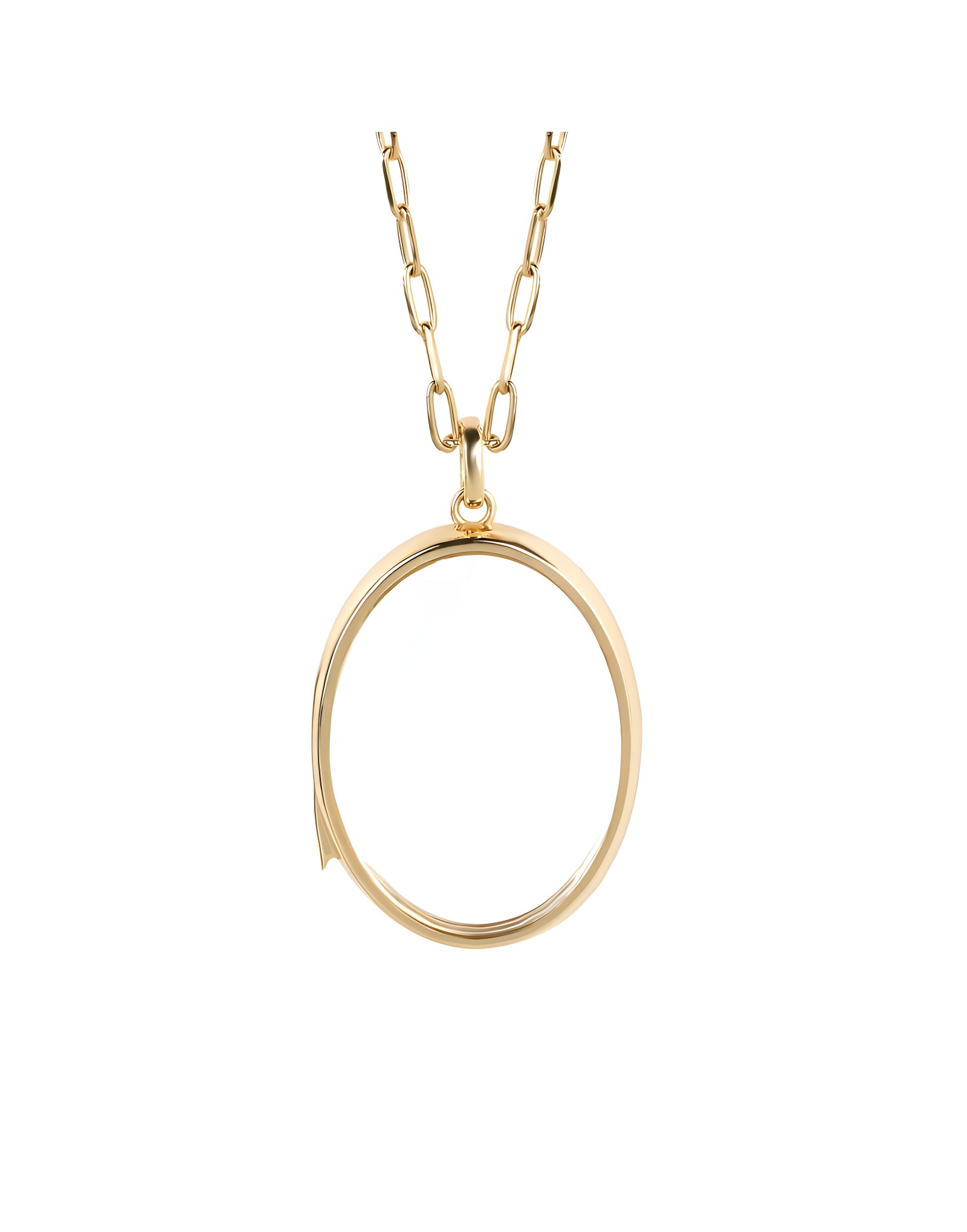 Oval Altın Kolye