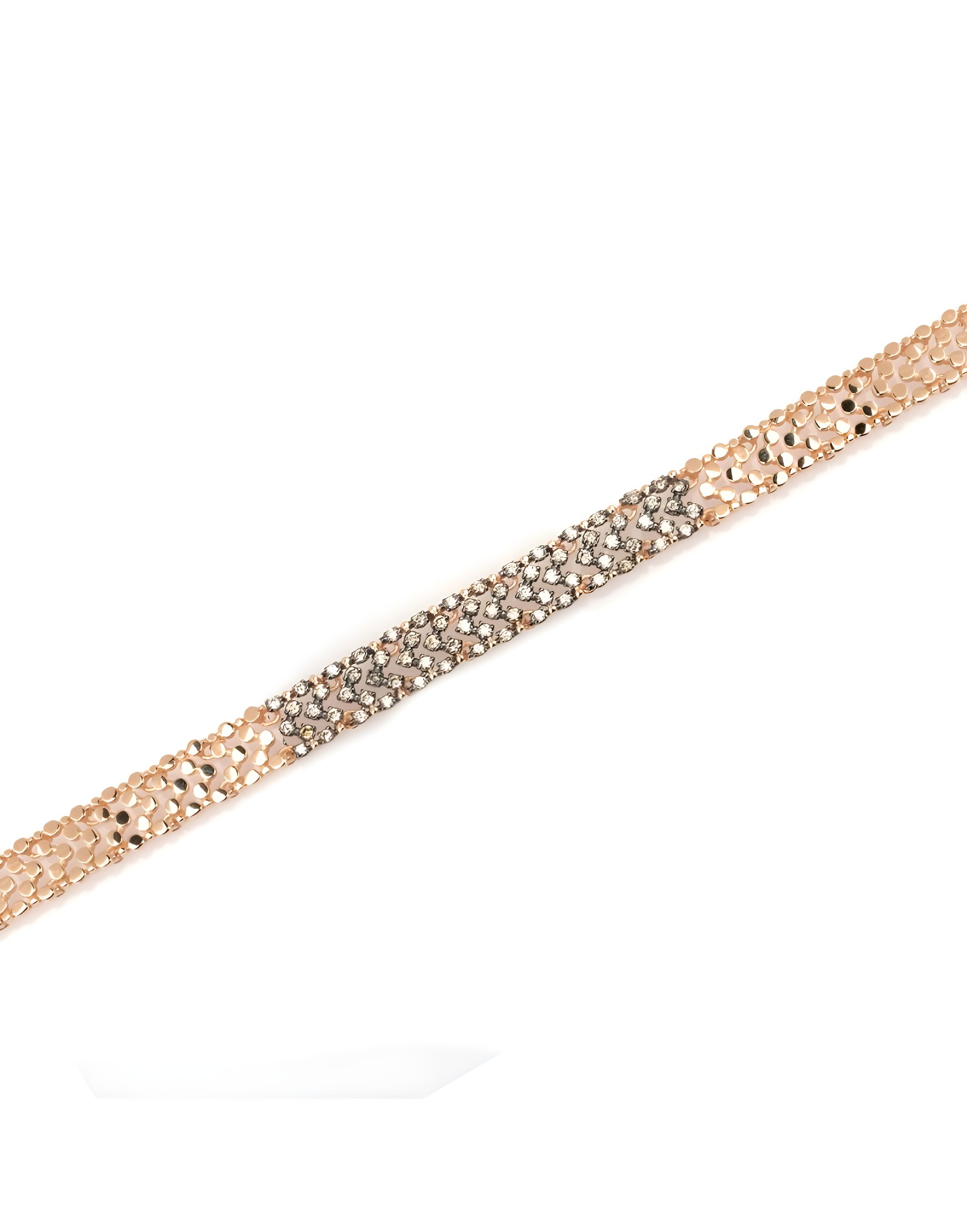 0.54ct Brown Pırlantalı Altın Bileklik