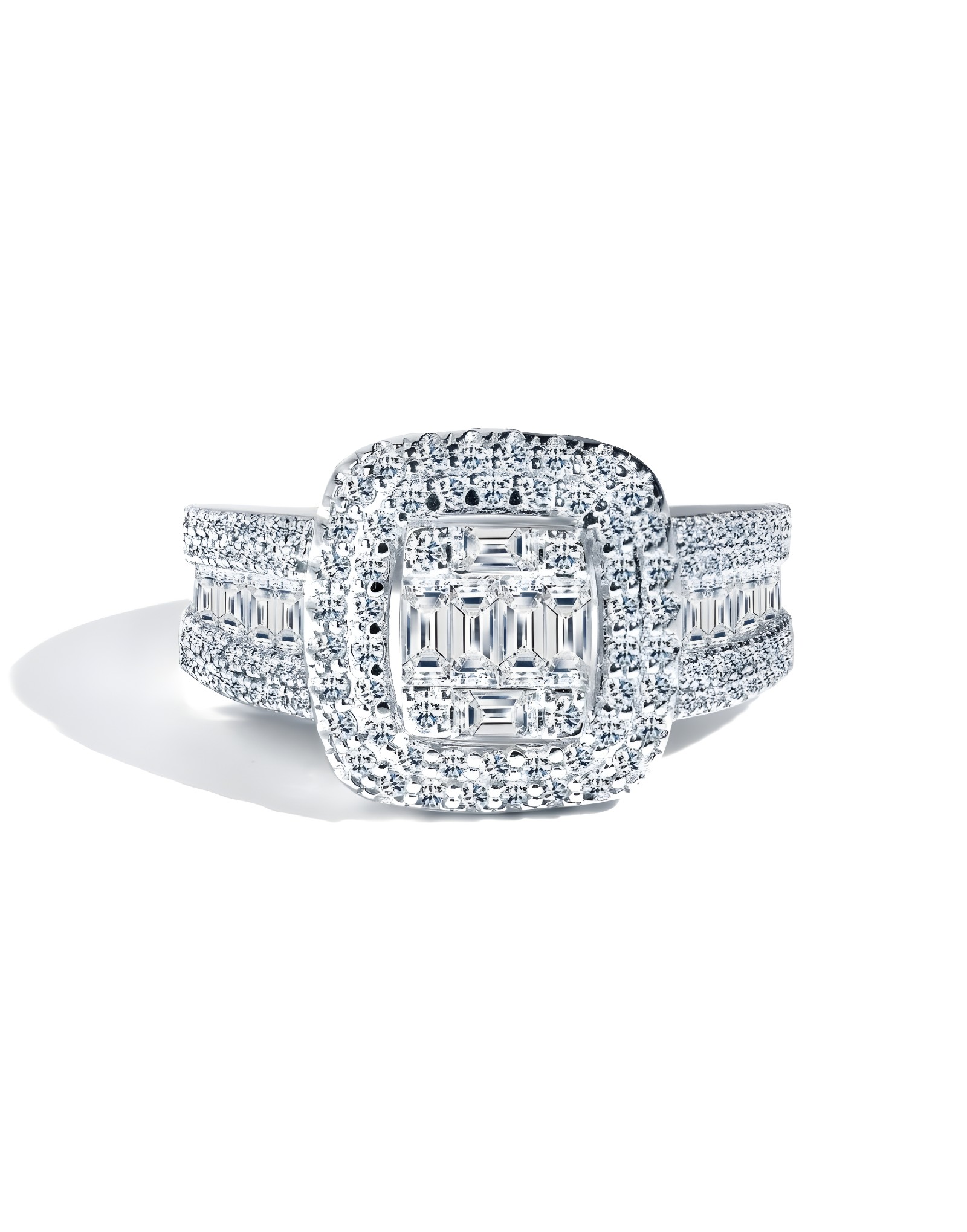 1.25ct F Rengi Baget Pırlanta Altın Yüzük