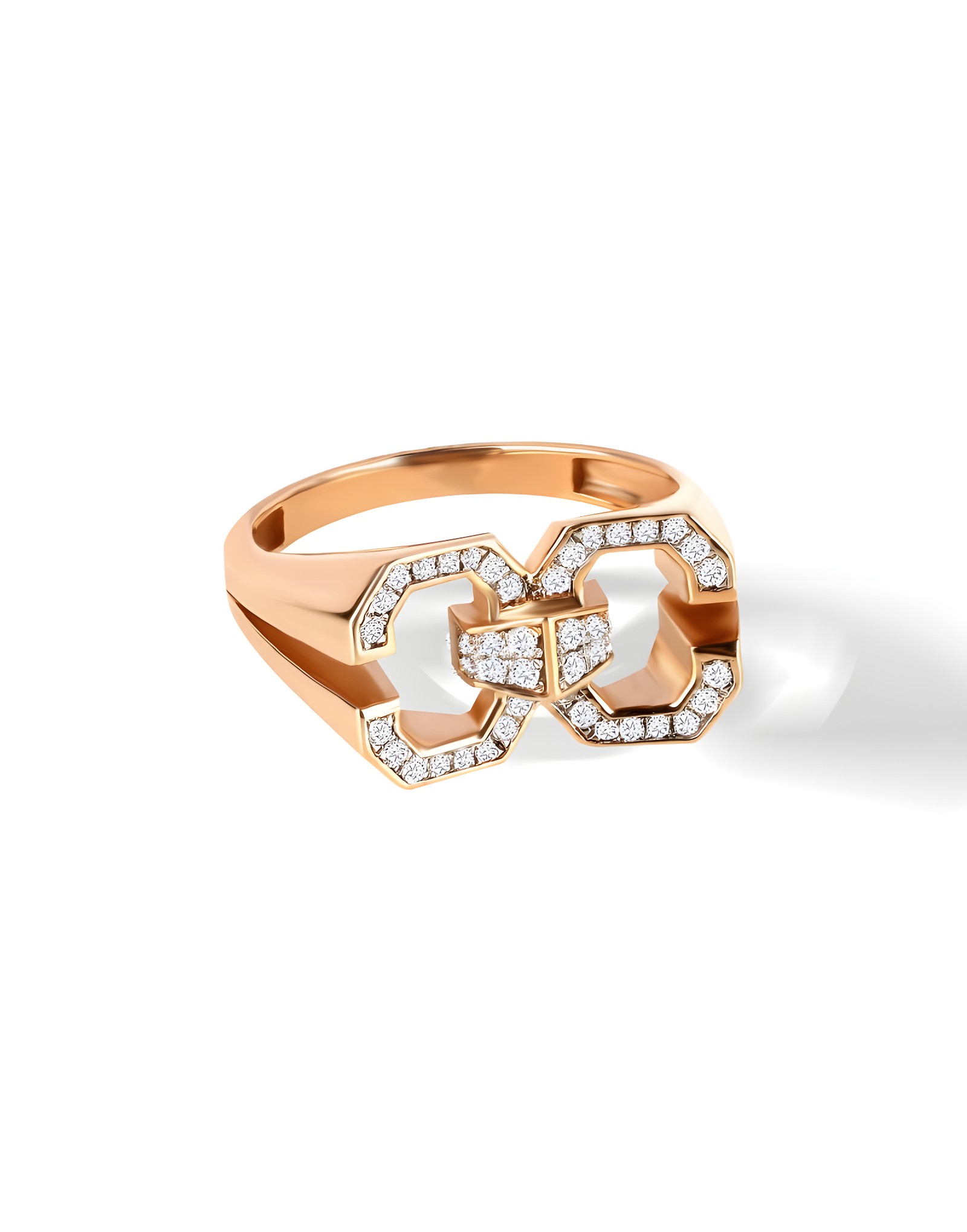 0.25ct F vs Pırlantalı Altın Stil Yüzük