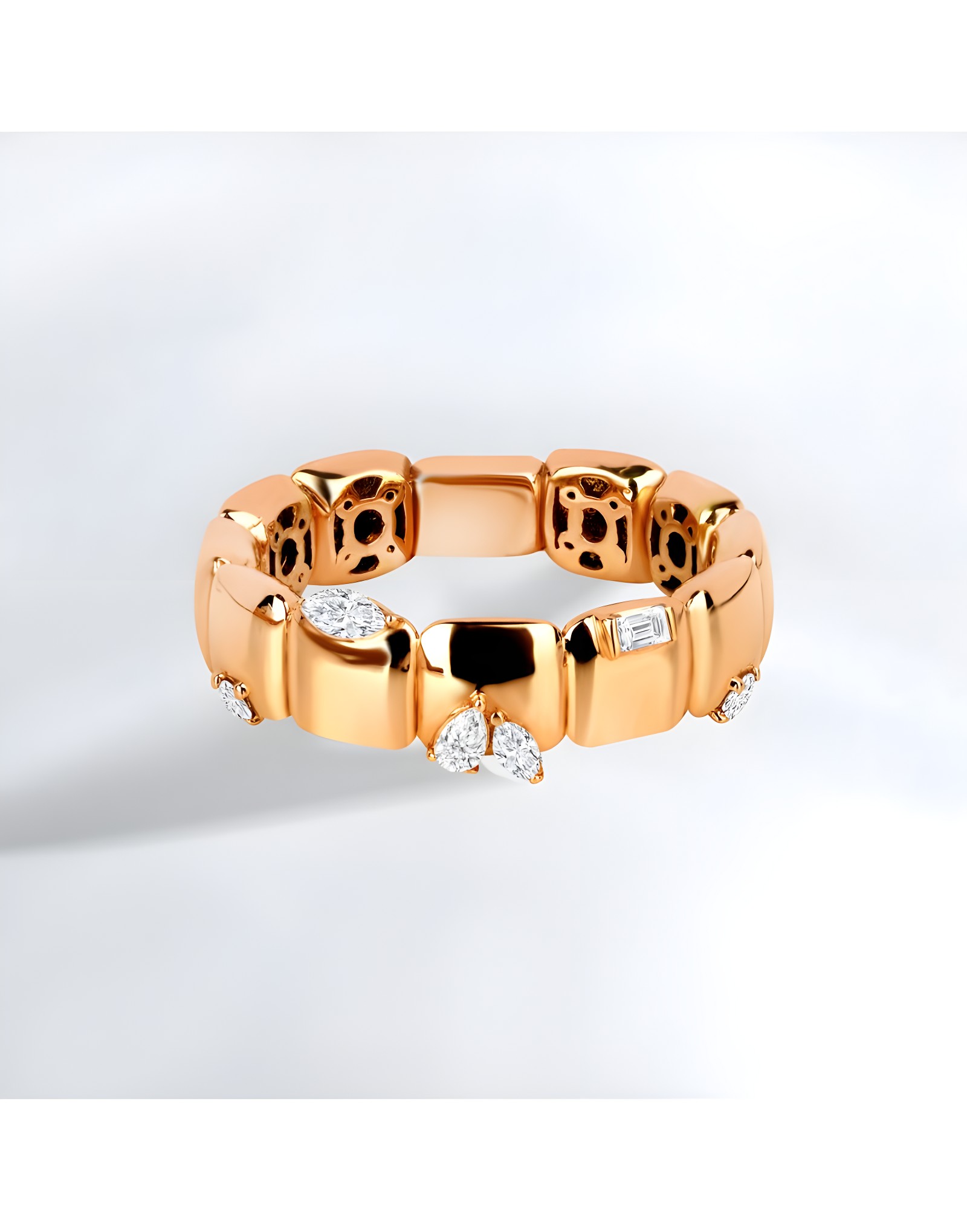 0.22ct Fancy Cut Altın Yüzük