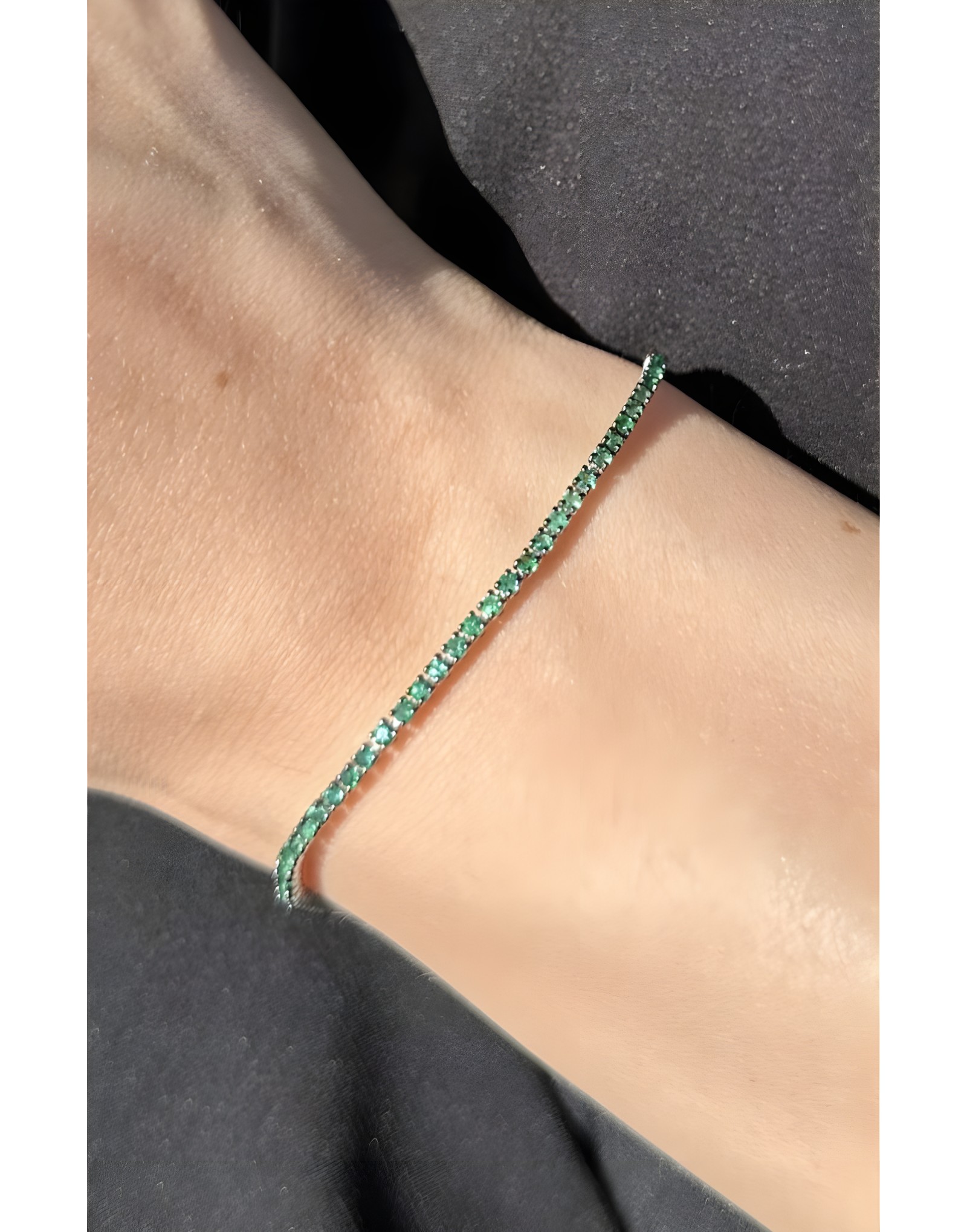1,80ct Zümrüt Taşlı Bileklik