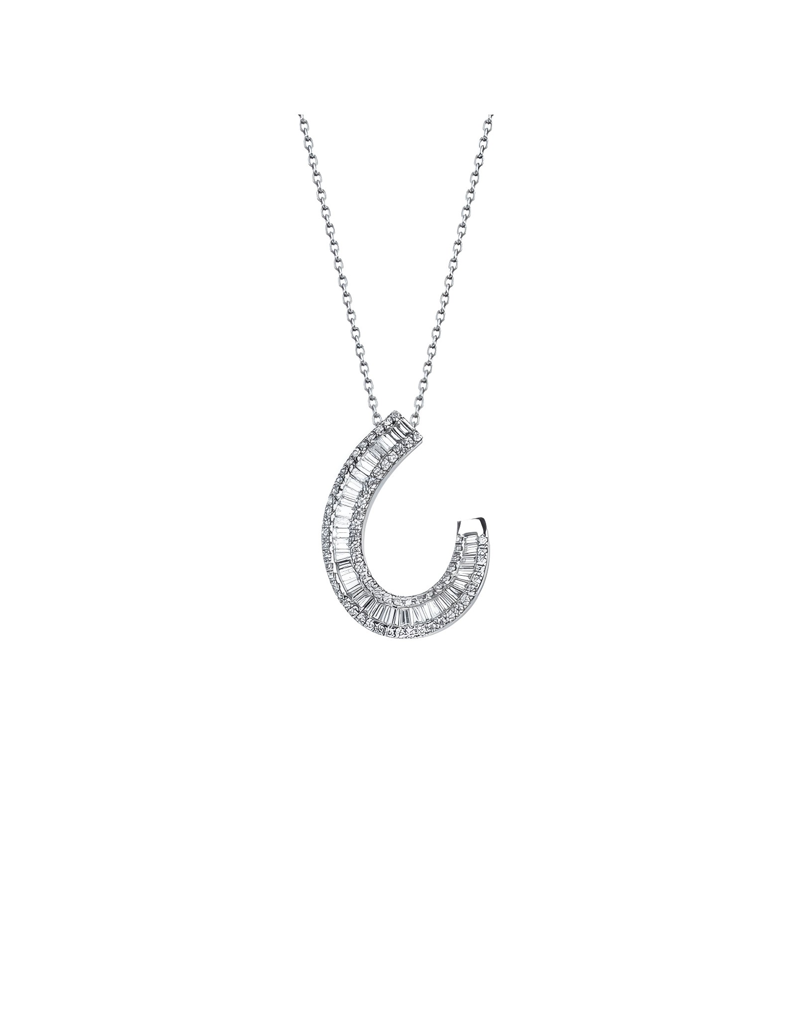 1,00ct F VS Baget Pırlantalı Kolye