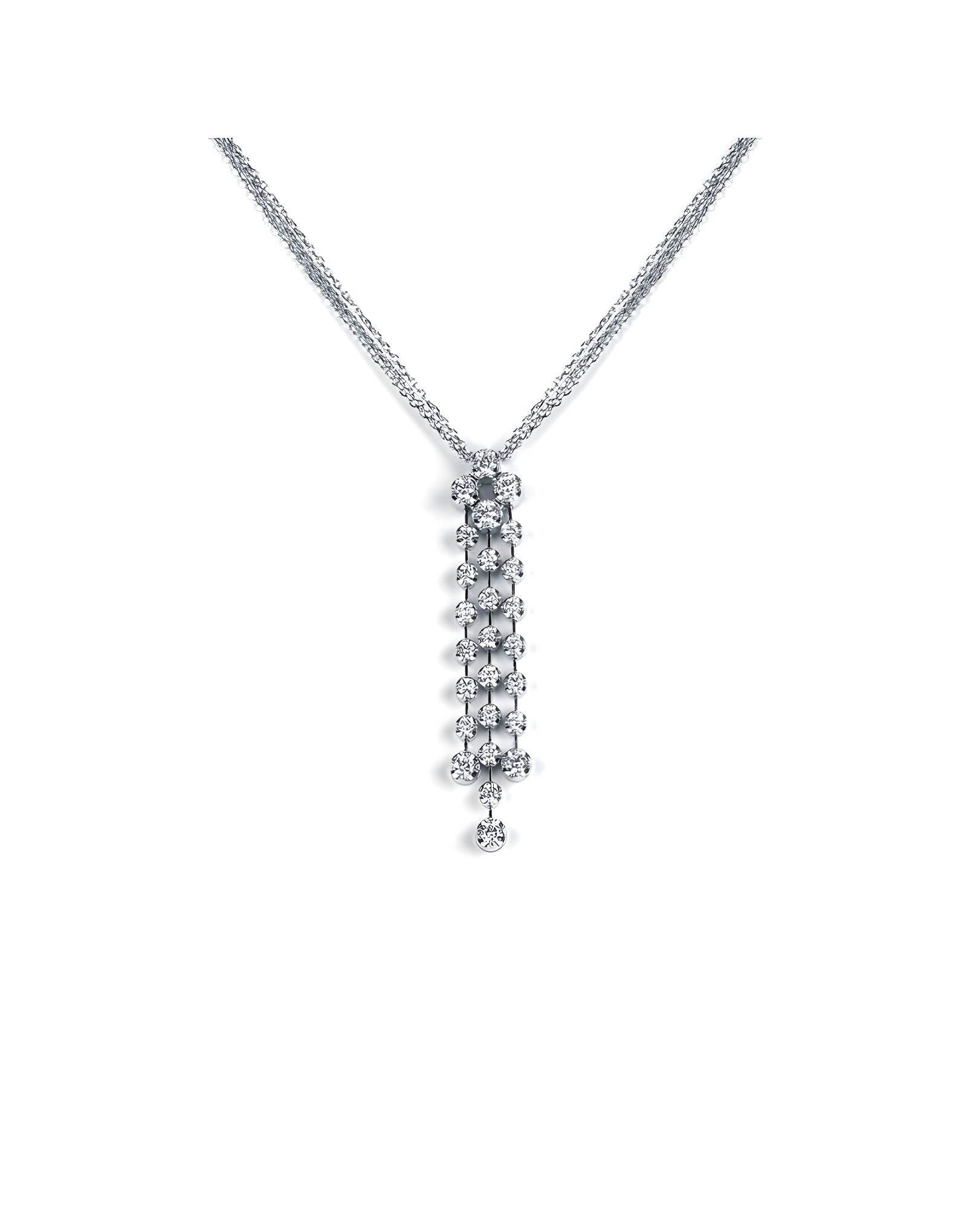 0,95ct G SI Pırlantalı Sallantılı Kolye