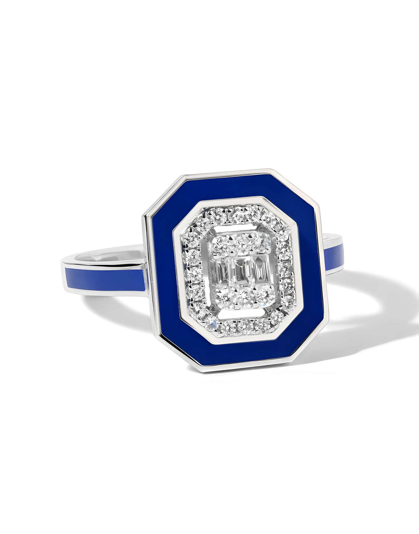 BLUE BAGUETTE 0.22CT PIRLANTA YÜZÜK