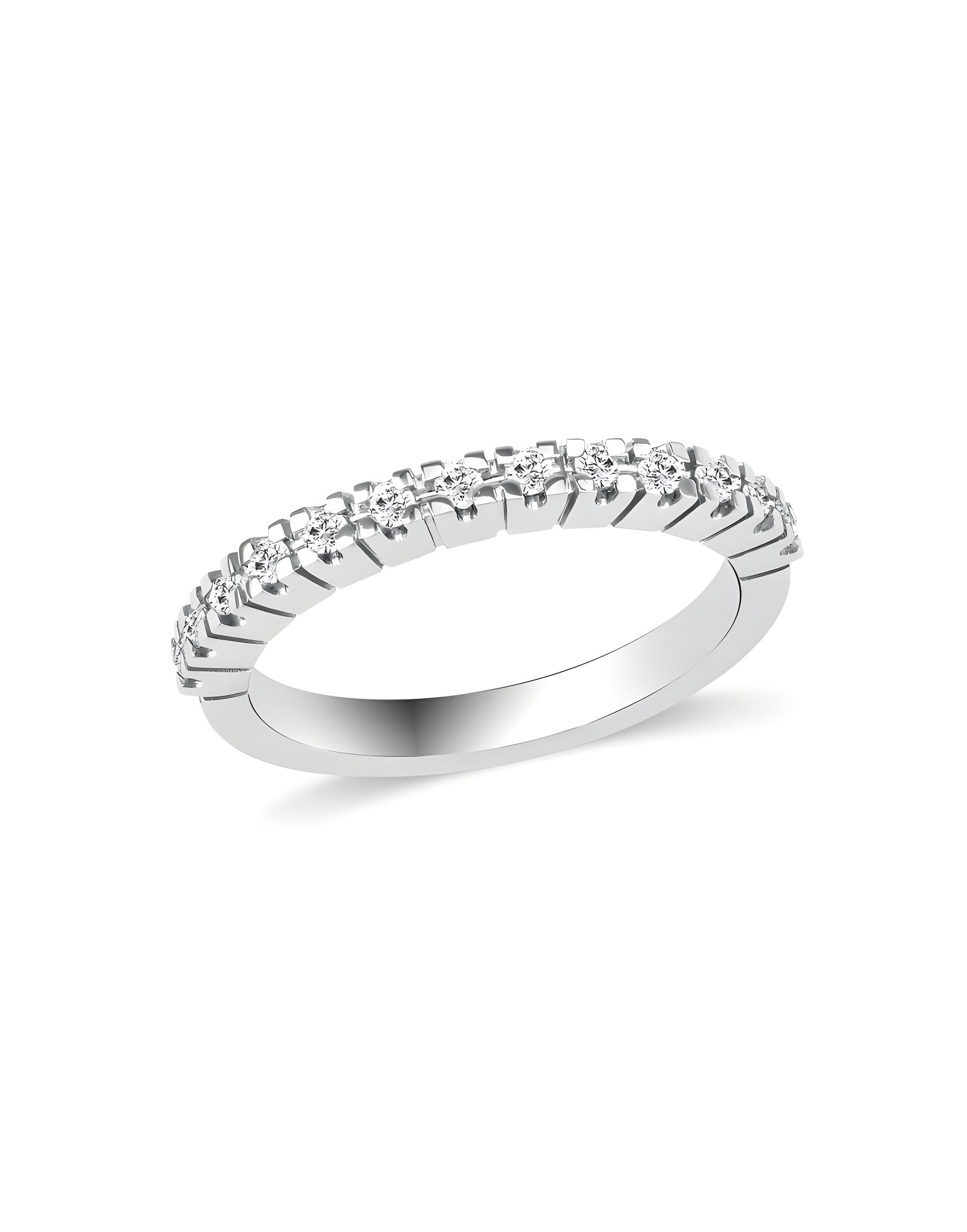 0.22ct E Rengi Yarımtur Pırlanta Yüzük
