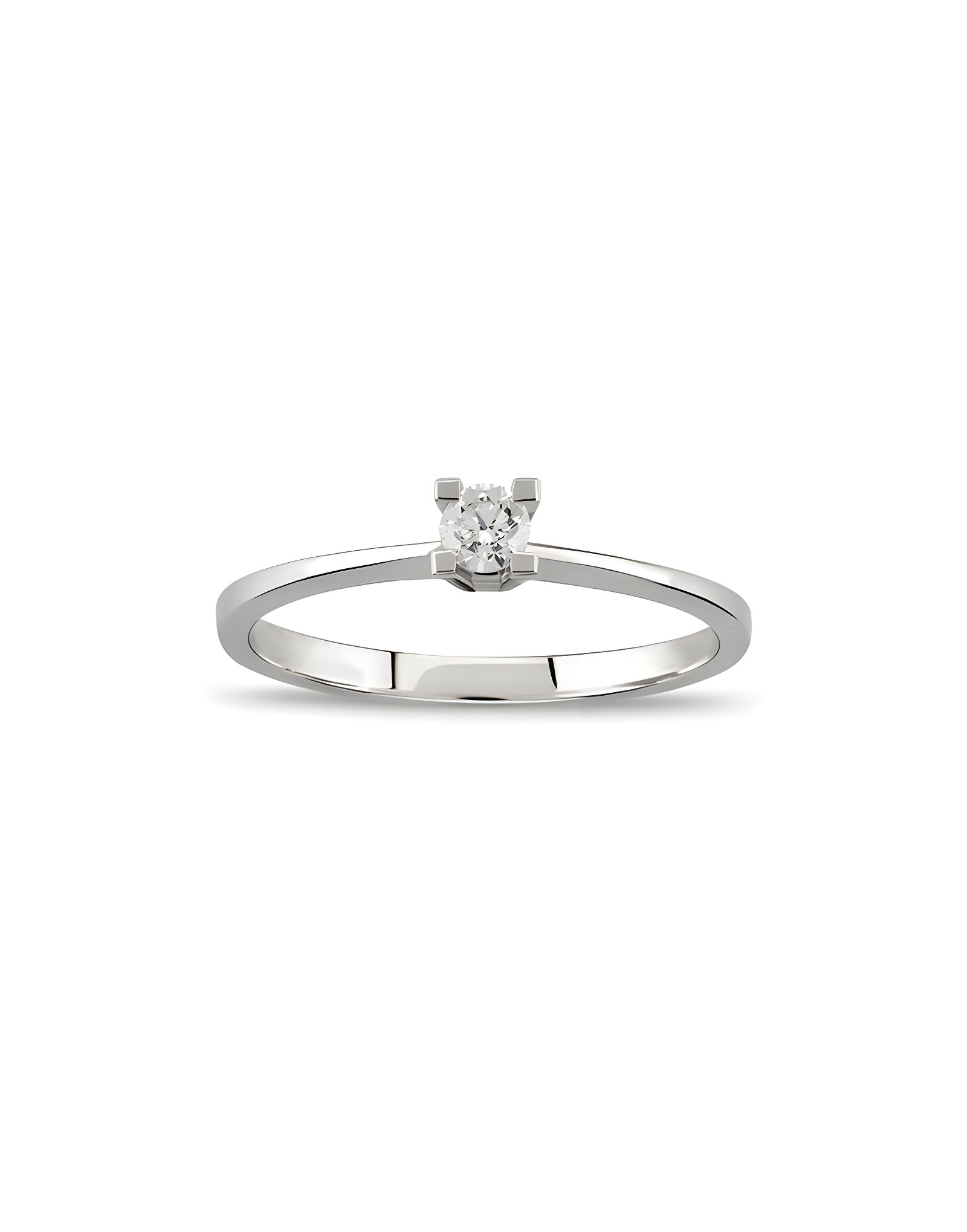 Hrd 0.19ct E sı2 Rengi Pırlanta Tektaş Yüzük