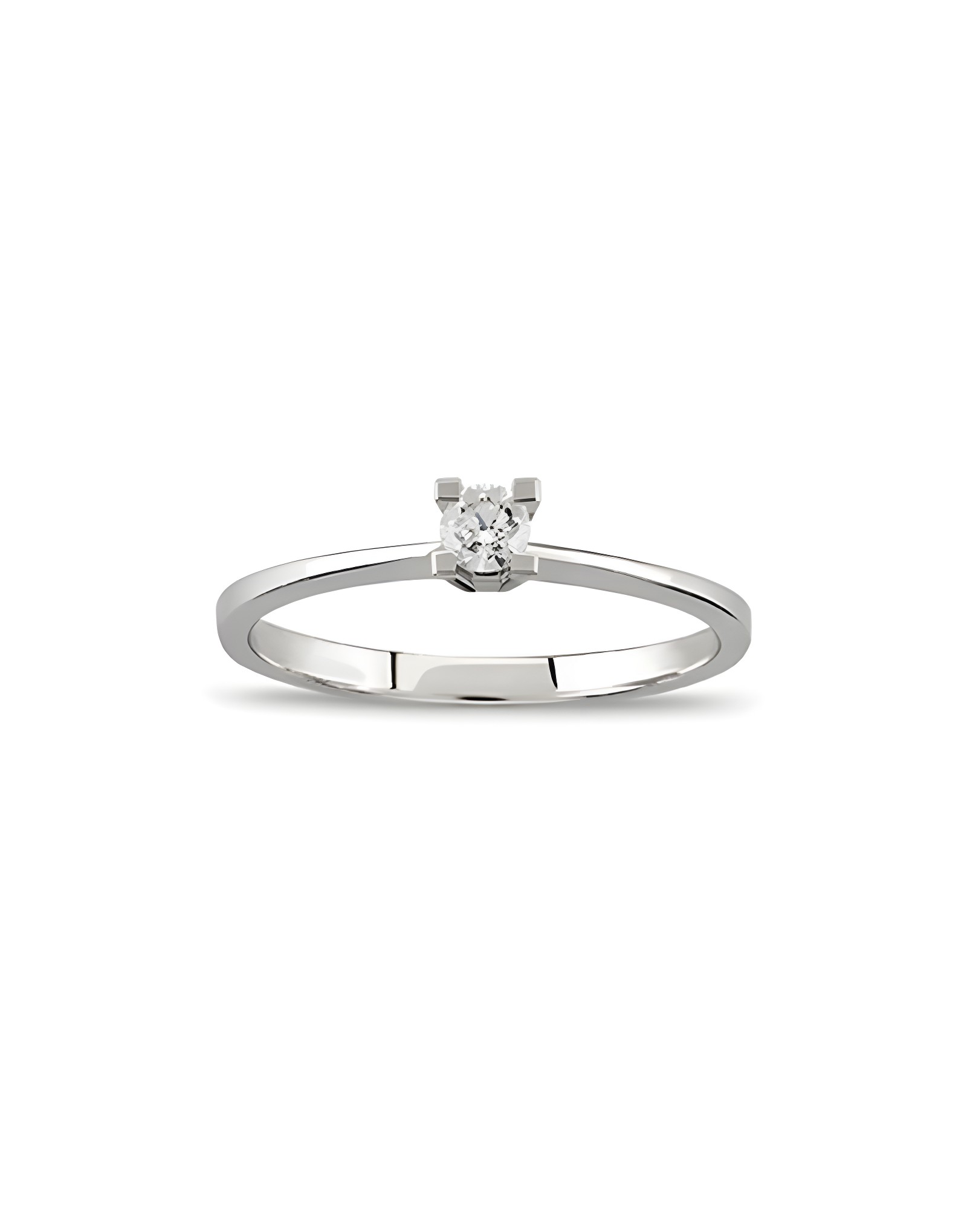 0.14ct F Rengi Sı2 Tektaş Pırltanta Yüzük